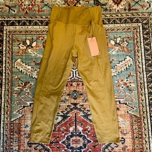 Girlfriend Collective High Rise Pocket Legging Saddle size Large NWT